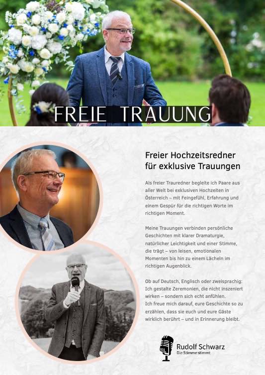 Profisprecher Rudolf Schwarz – magazine page 30